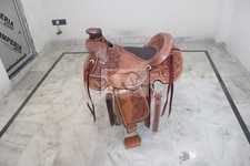 Selle western ouate en cuir