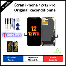 Écran iPhone 12 reconditionné + kit de réparation + Verre trempé – Expédition24h