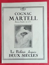 Publicité presse: Boisson Alcoolisée Le Cognac MARTELL & Chaussures HEYRAUD 1928