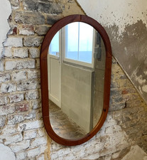 Grand miroir pin massif style scandinave brutalist vintage 1970-80