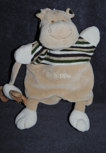 Doudou marionnette hippopotame - doudou,