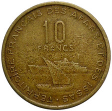AFARS ET ISSAS 10 Francs 1969