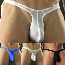 Hommes Dos-Nu sous Vêtement Taille Basse Slip G-String sous-Vêtement Sexy Slip
