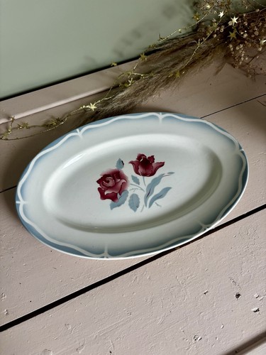 Ancien plat service ovale - ancien, de