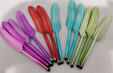 Lot de 12 stylet plume multi