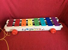 Ancien xylophone roulant Fisher Price UK 1978 vintage