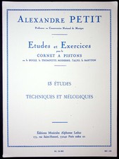 Etude et Exercices pour le Cornet A Pistons Auteur Alexandre Petit 15 Etudes