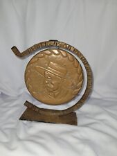 Ancien gong de table vintage en cuivre