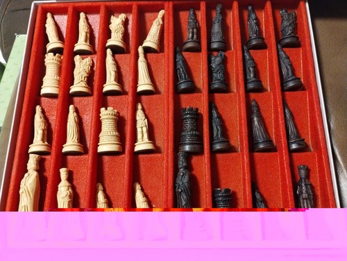 Vintage sac hand crafted - hand, chess