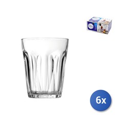 6X Verres En Verre Transparent Duralex Provence CL22