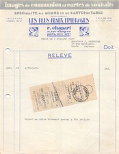 1937 SPECIALITE DE MENUS ET DE