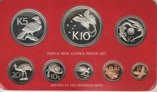 Papouasie-Nouvelle guinee Coffret Franklin Proof Set année 1976