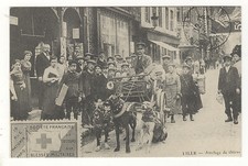 CPA 59 : LILLE : ATTELAGE DE CHIENS (NORD) REPRO CARTES D'AUTREFOIS