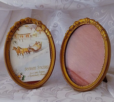 Lot de 2 Cadres ovale Bois