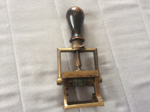 Ancien tampon encreur - ancien, en