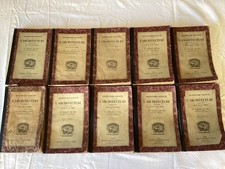 10 volumes d'origine de Viollet le Duc " dictionnaire raisonnée  l'architecture"