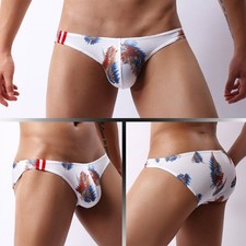 Hommes Sexy Taille Basse sous-Vêtement Mini Slip Renflement Poche String Bain M