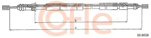Câble frein main - frein,