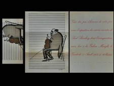 CARTON EXPOSITION - SAUL STEINBERG - GALERIE MAEGHT 1953