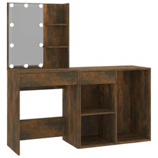 Coiffeuse à led avec armoire