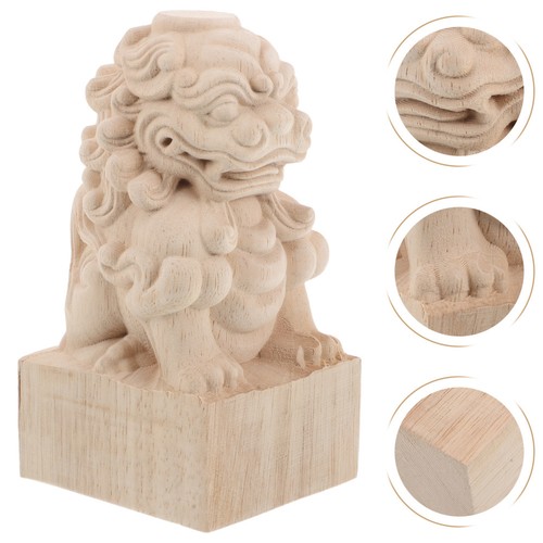 Fleuron lion bois chiens - fleuron, de
