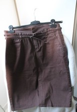 Jupe Bershka marron - Aspect daim