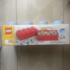 Lego Boîte De Rangement 8 Plots Bleu Ciel Neuf 