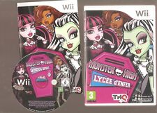 Rare !!! MONSTER HIGH  Lycée d'Enfer : Le Meilleur de la Série sur Wii/Wiiu
