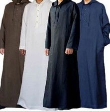 Islam hommes Thobe Robe Thoub Jubba Dishdasha musulman arabe Abaya caftan