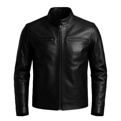 Blouson motard cuir - blouson,