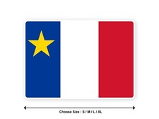 Sticker drapeau CANADA ACADIE