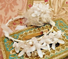 ANCIENNE COURONNE DE MARIÉE ET SON BOUQUET VINTAGE vers 1960/ 1970