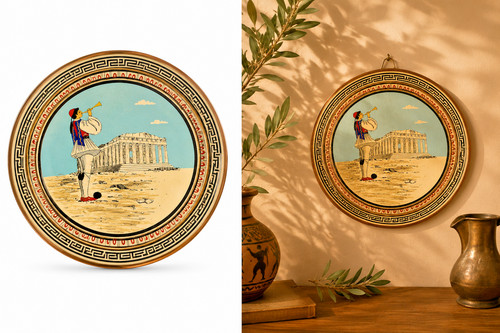 Plat mural cuivre - plat,