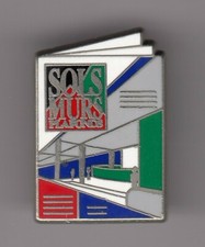 RARE PINS PIN'S .. TV RADIO PRESSE MAGAZINE JOURNAL SOLS MURS PLAFONDS A.B ~ET