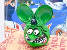 Rat Fink Fever Head ashtray "ED ROTH" - Mooneyes Japan 2005 MIB