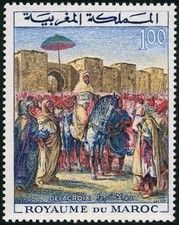 YT 471  MAROC Timbre Neuf ** TTB MOULAY ABDERRAHMAN par DELACROIX a MEKNES 64
