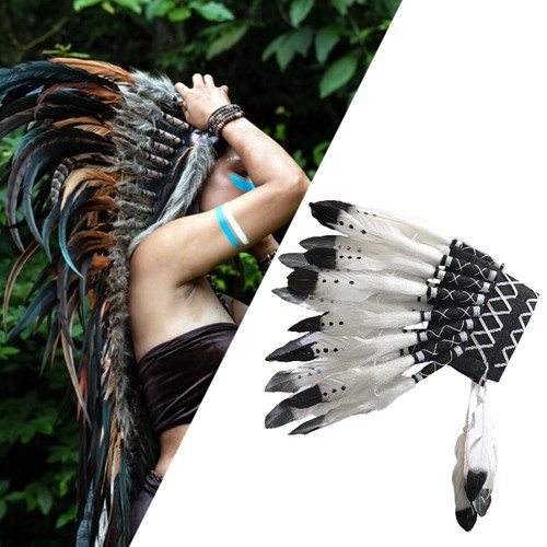 Coiffe plumes artificielles - coiffe,