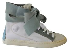 Bottes Blanches Vertes En Daim