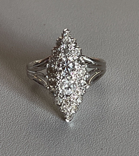 5087 bague marquise ancienne - 5087-,