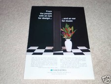 Magnepan MG-10 Haut Parleur Ad, 1994, Rare Ad ! Lunettes