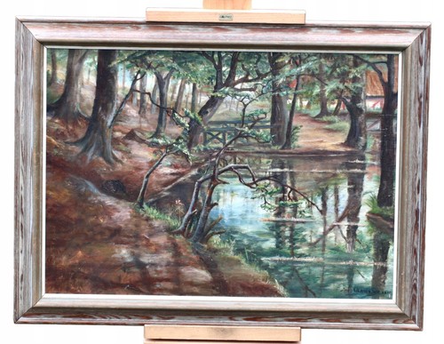 Tableau peinture huile - peinture, à