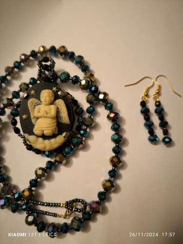 Collier camée fantaisie - collier, et