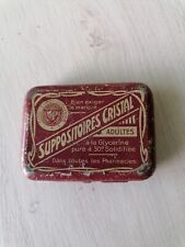 Boîte Metal Suppositoires Cristal