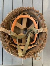 Casque Mod 51 transformé en 51/53 - 56 TAP - Indo Algérie para + filet - 1953