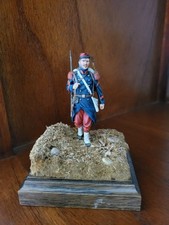 Poste Militaire/Caporal 1870/Figurine artiste 75mm no 54mm Cimier Metal Modeles 