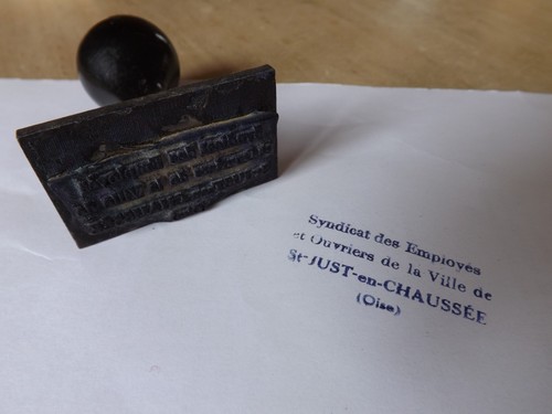 Tampon encreur ancien - en, bois