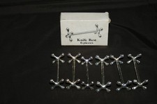 6 Porte couteaux en métal