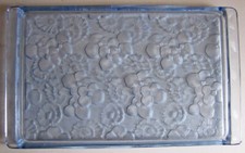 PLATEAU EN VERRE BLEUTÉ, Art Déco. Ancien