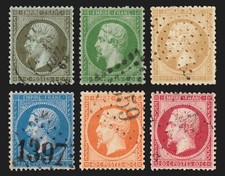 n°19/24, Napoléon Empire dentelés, série complète - avec défauts