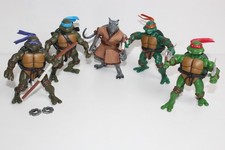 Lot de 5 figurines Tortue Ninja TMNT  Playmates Toys 2002 (taille : 12 cm)